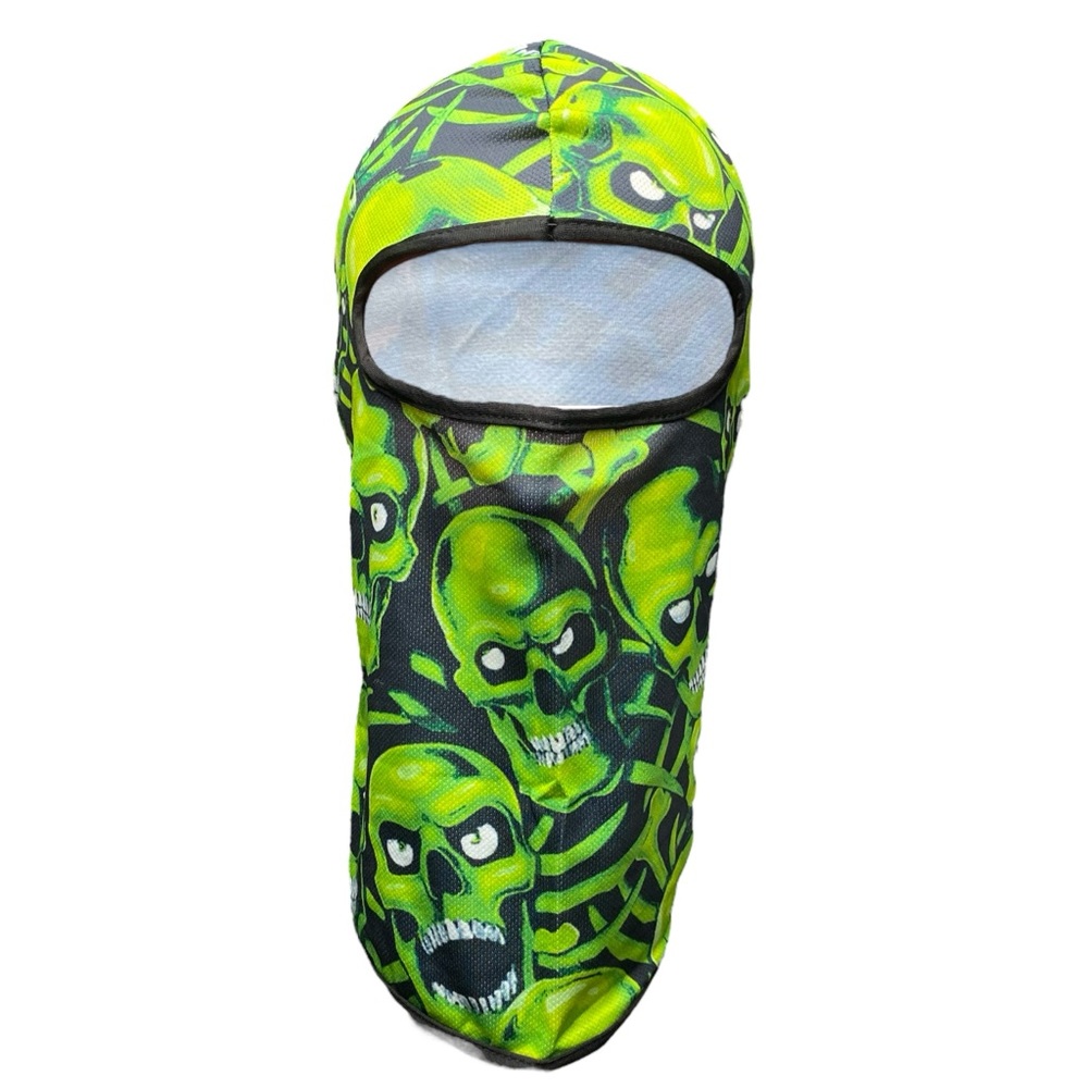 Windproof Tactical Skull-Design Ski Mask Balaclava Green New